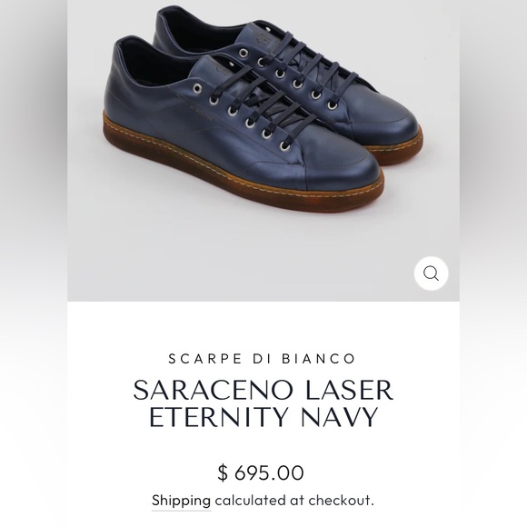 SCARPE DI BIANCO Saraceno Laser Eternity Navy NWT in box - Picture 1 of 8